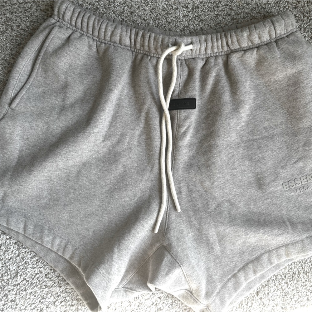 Fear of God Gray Athletic Shorts with Elastic Waistband